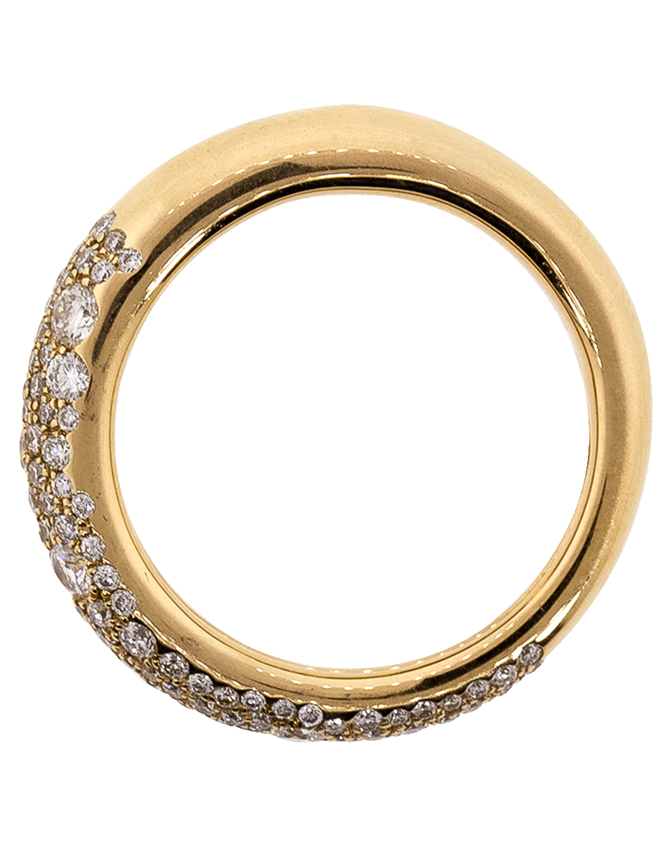 KWIAT-Moonlight 3-Row Ring with Pave Diamonds - Rose Gold-ROSE GOLD