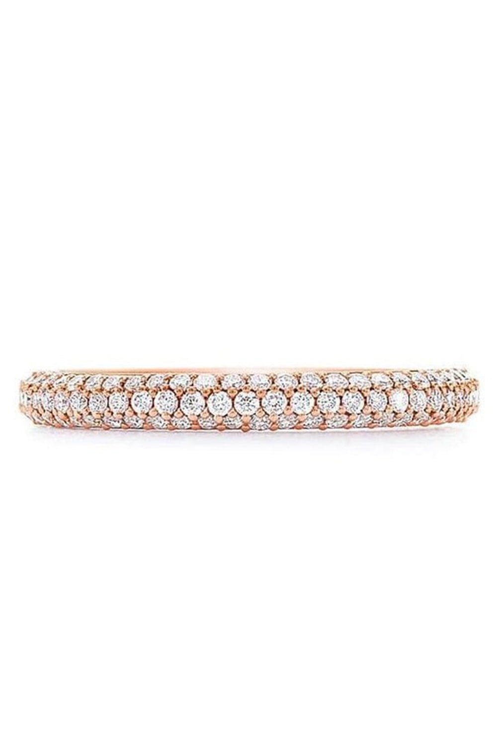 KWIAT-Cobblestone Diamond Pave Band Ring-ROSE GOLD