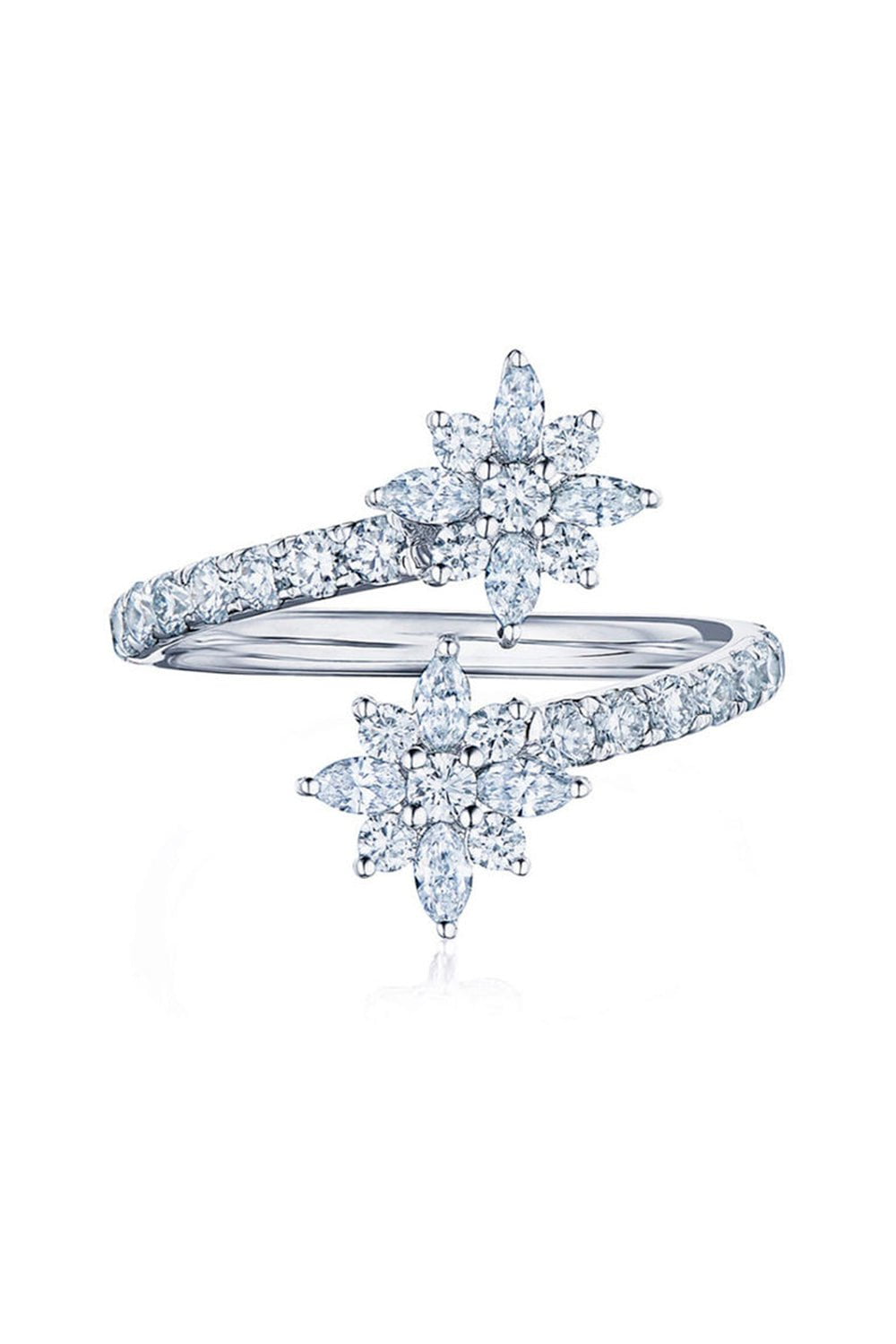 KWIAT-Star Bypass Ring-WHITE GOLD