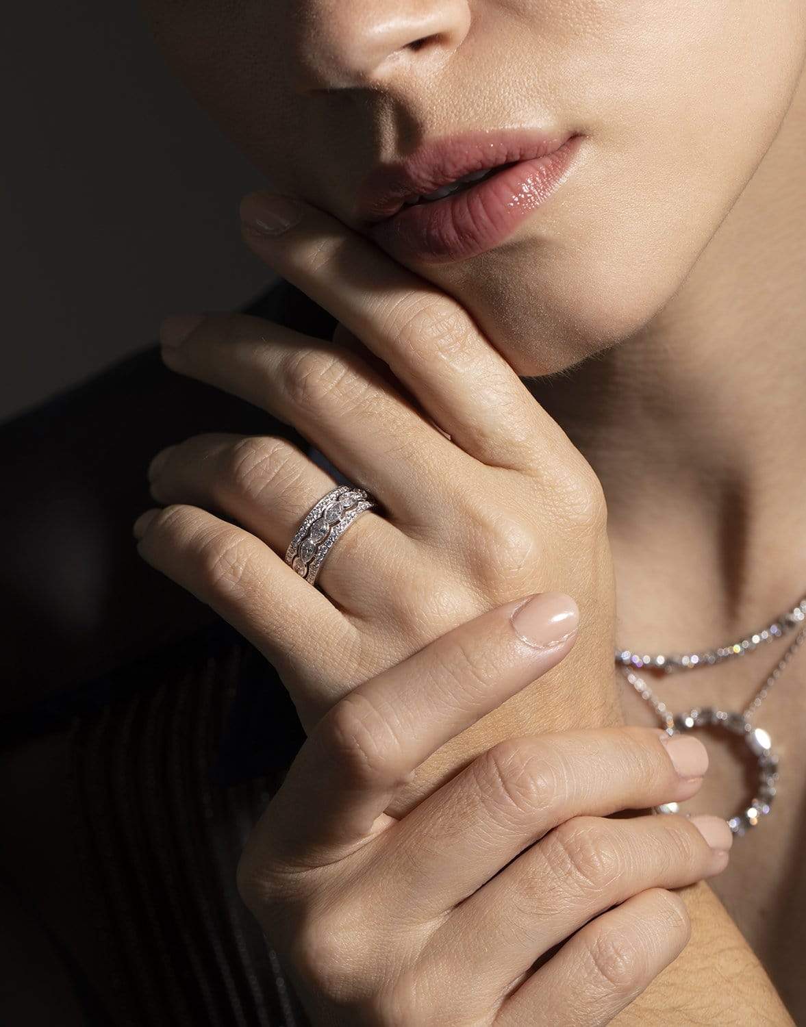 KWIAT-Eclipse Marquise Diamond Ring-WHITE GOLD