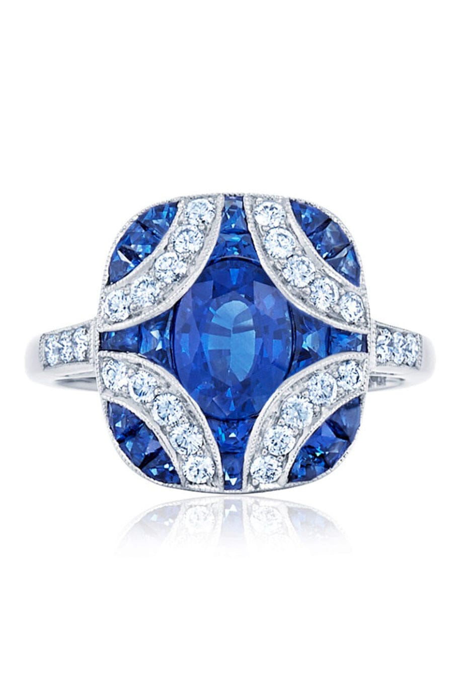 KWIAT-Argyle Blue Sapphire Ring-WHITE GOLD