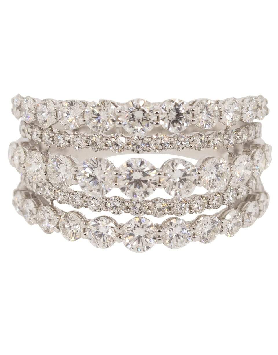 KWIAT-Five Line Diamond Ring-WHITE GOLD