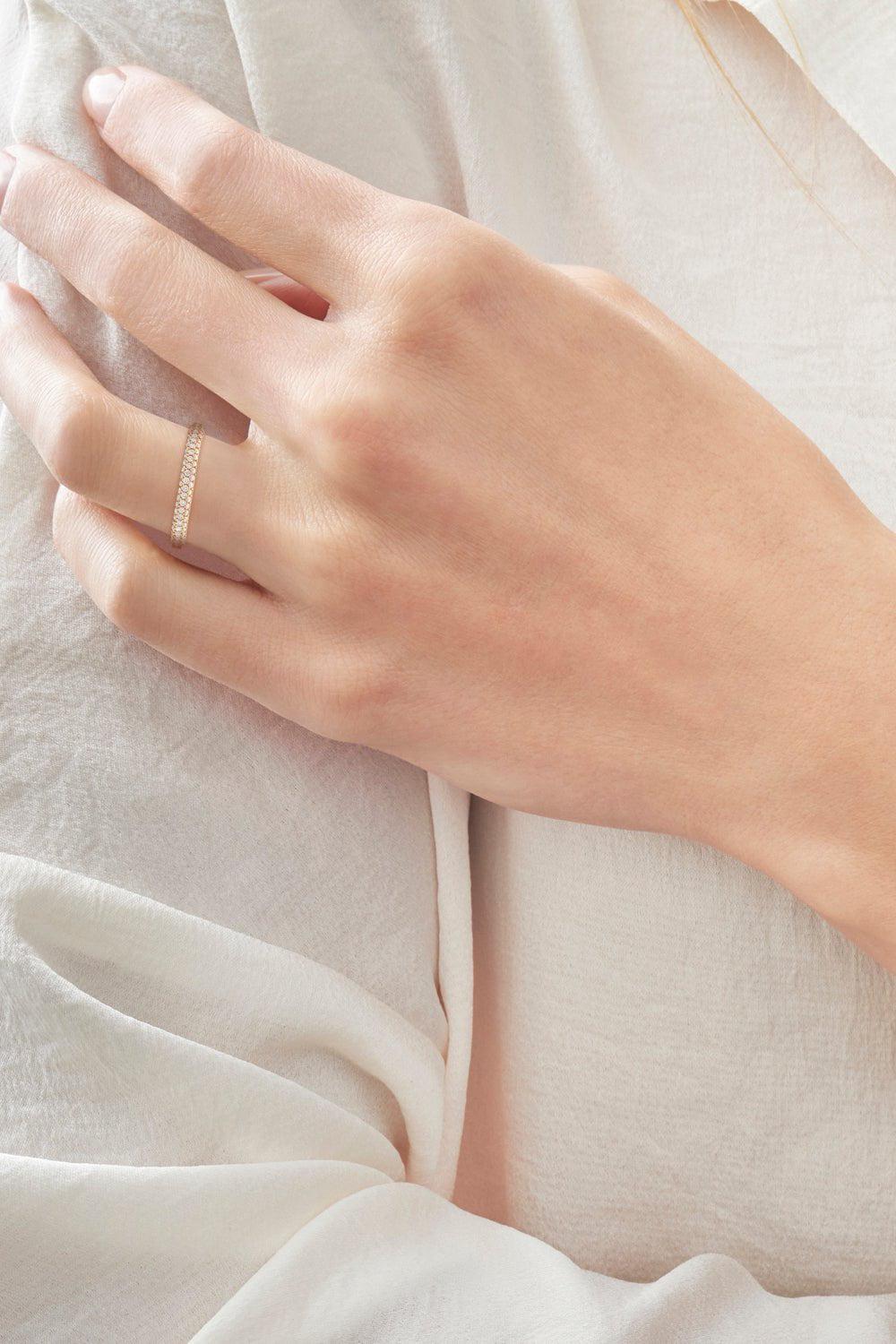 KWIAT-Moonlight 3-Row Ring - White Gold-WHITE GOLD