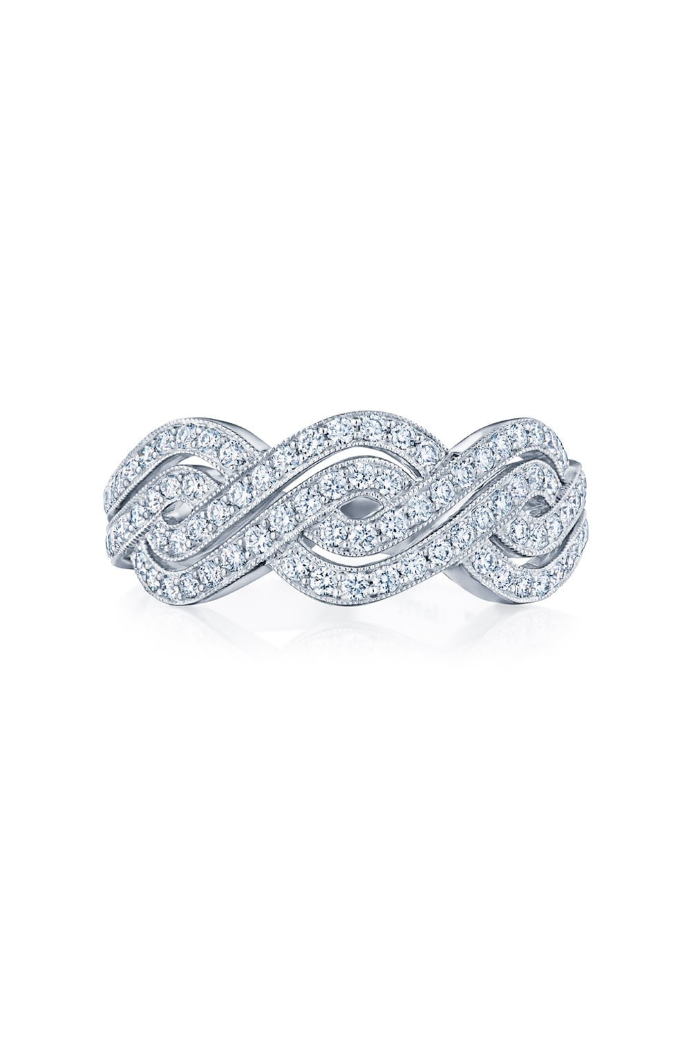 KWIAT-Splendor Swirl Diamond Ring-WHITE GOLD