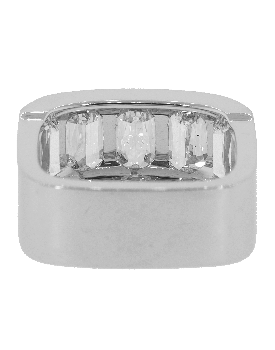 KWIAT-Ashoka Diamond Square Band-WHITE GOLD