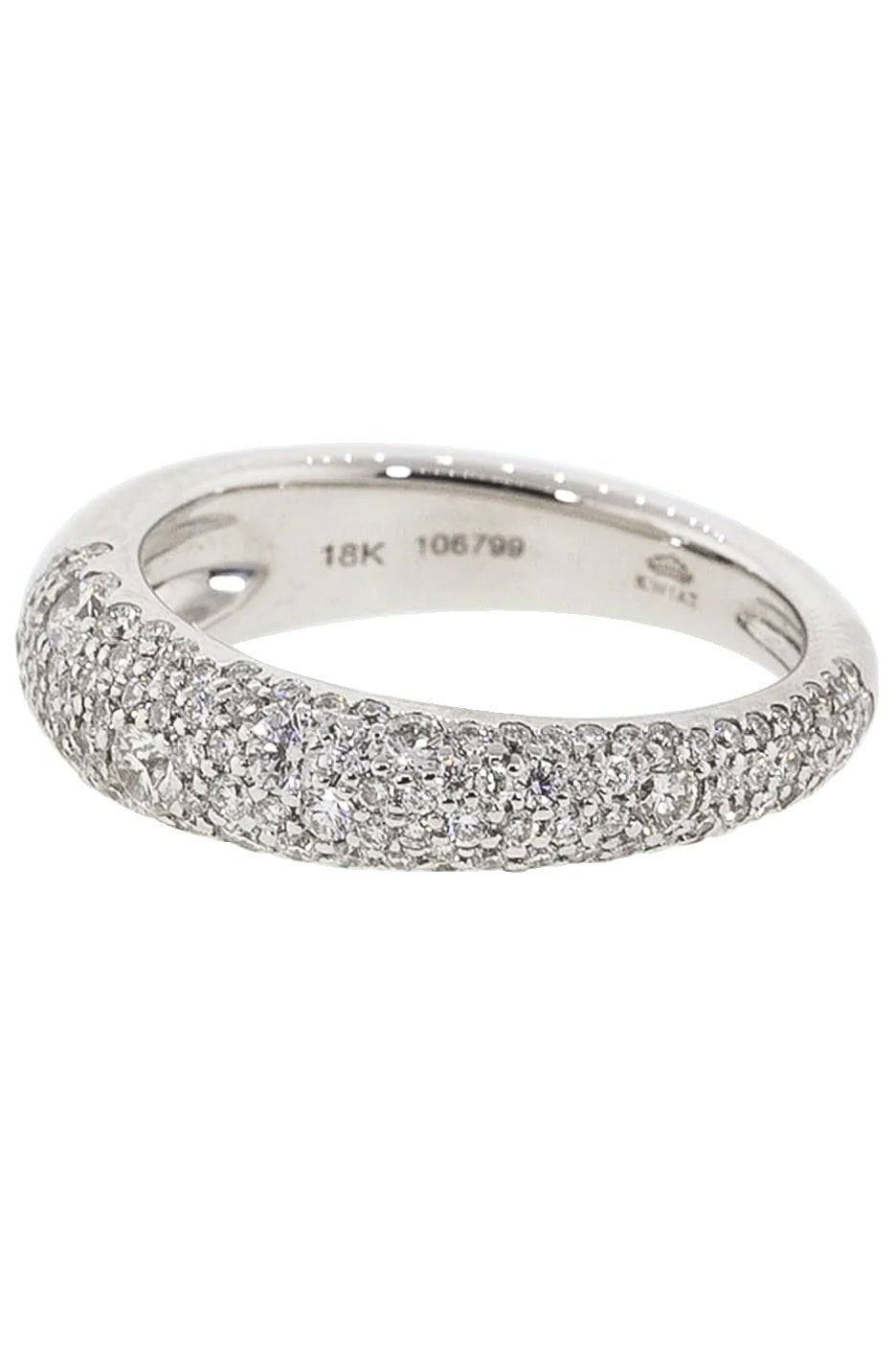 KWIAT-Moonlight 3-Row Ring with Pave Diamonds - White Gold-WHITE GOLD