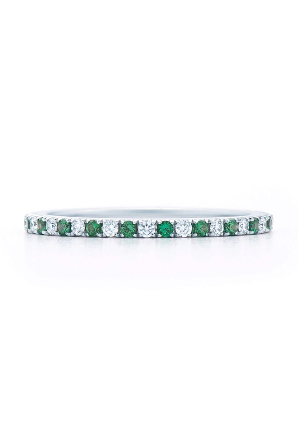 KWIAT-Diamond Tsavorite Stack Ring-WHITE GOLD