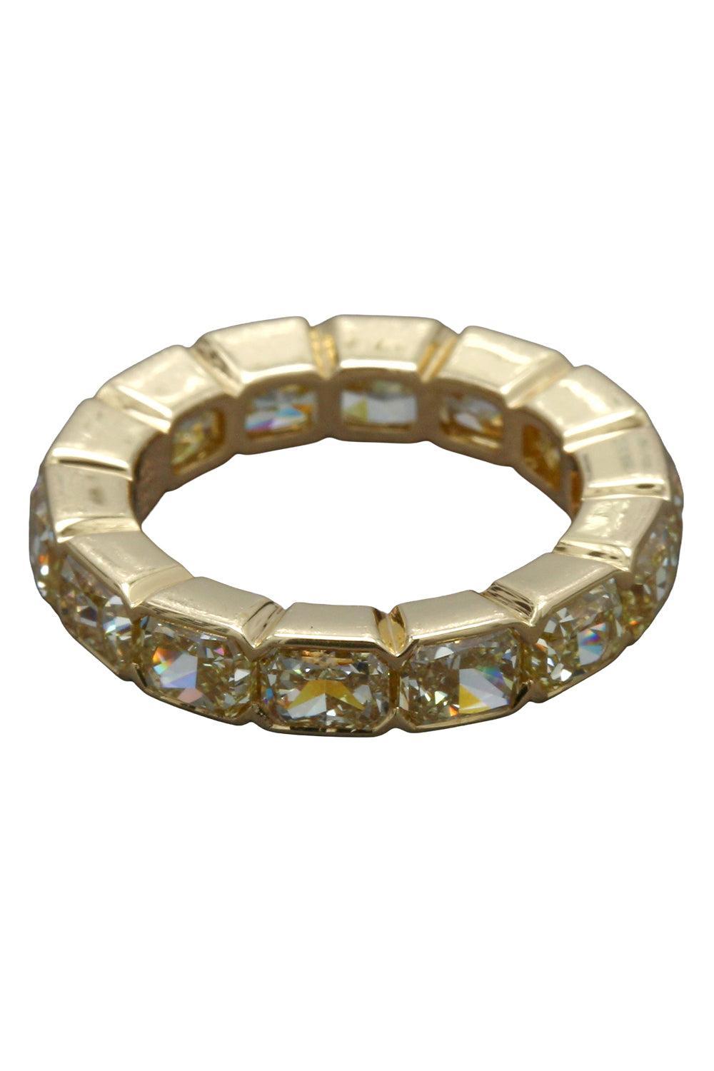Yellow Diamond Bezel Eternity Ring-YELLOW GOLD-5.5-JEWELRYFINE JEWELRING-KWIAT