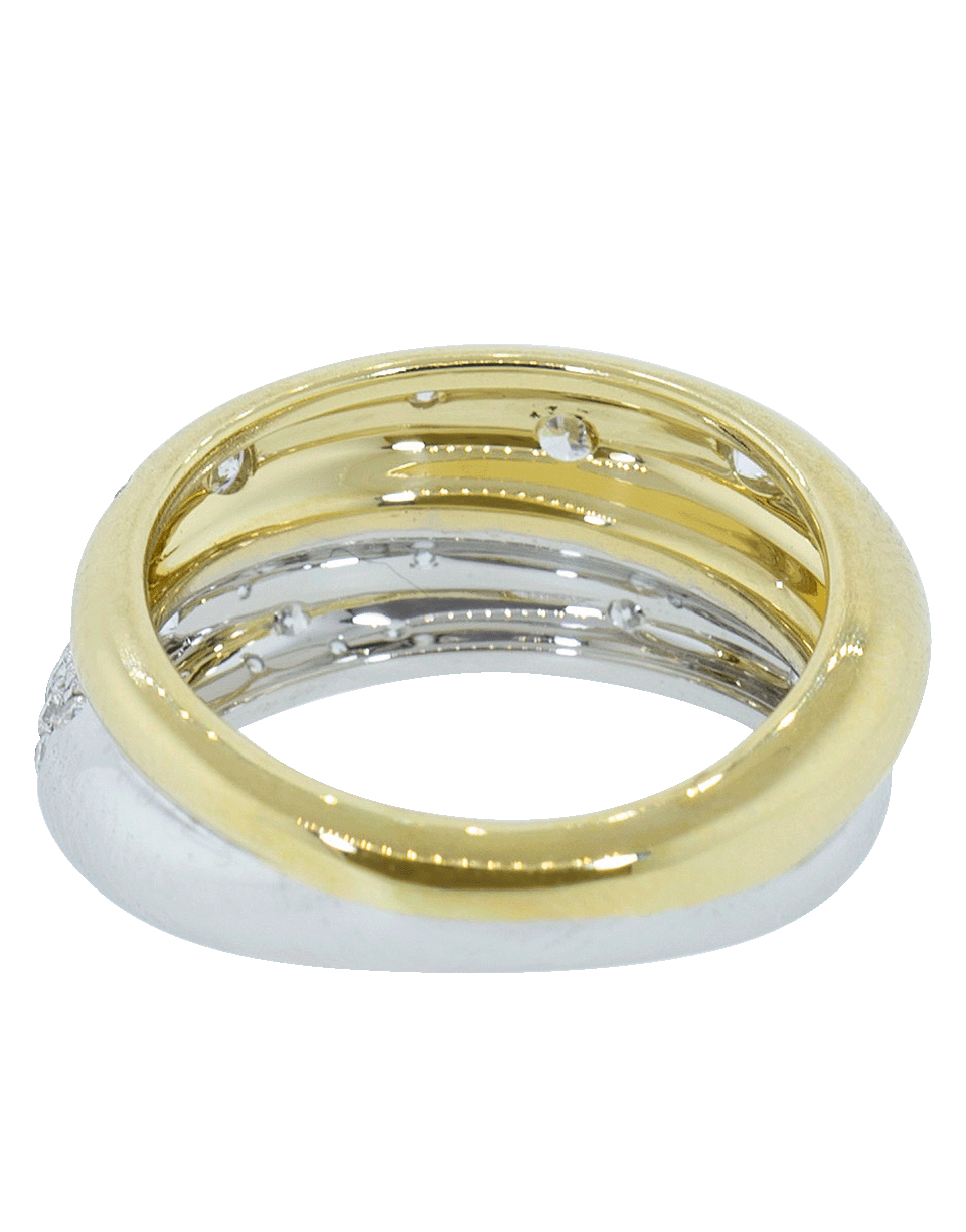 KWIAT-Double Cobblestone Diamond Ring-YELLOW GOLD