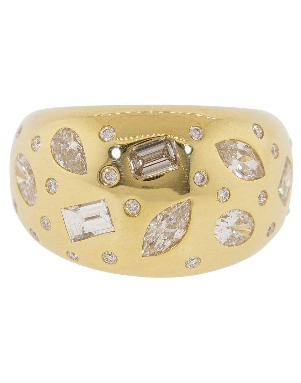 KWIAT-Yellow Gold Cobblestone Diamond Ring-YELLOW GOLD