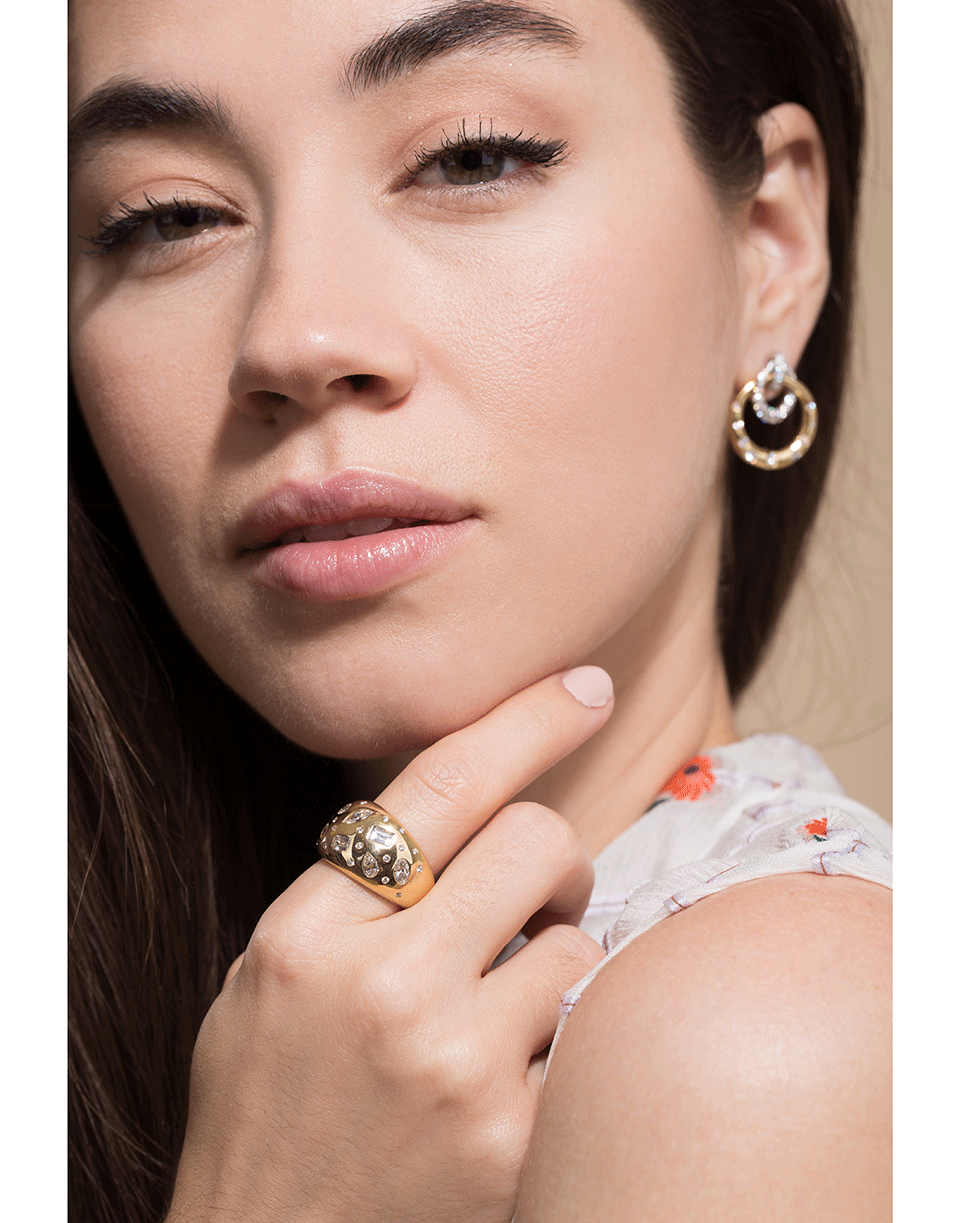KWIAT-Yellow Gold Cobblestone Diamond Ring-YELLOW GOLD