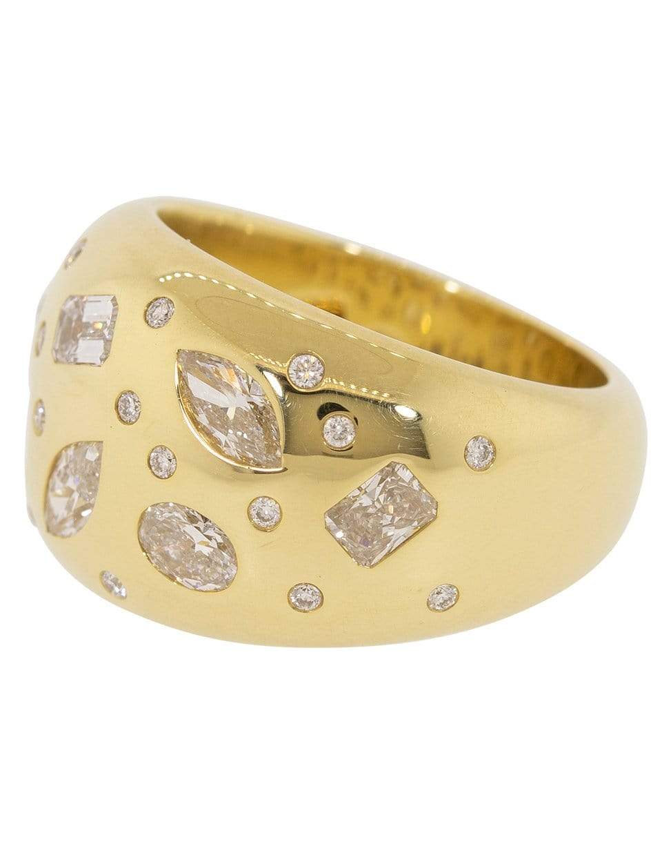 KWIAT-Yellow Gold Cobblestone Diamond Ring-YELLOW GOLD