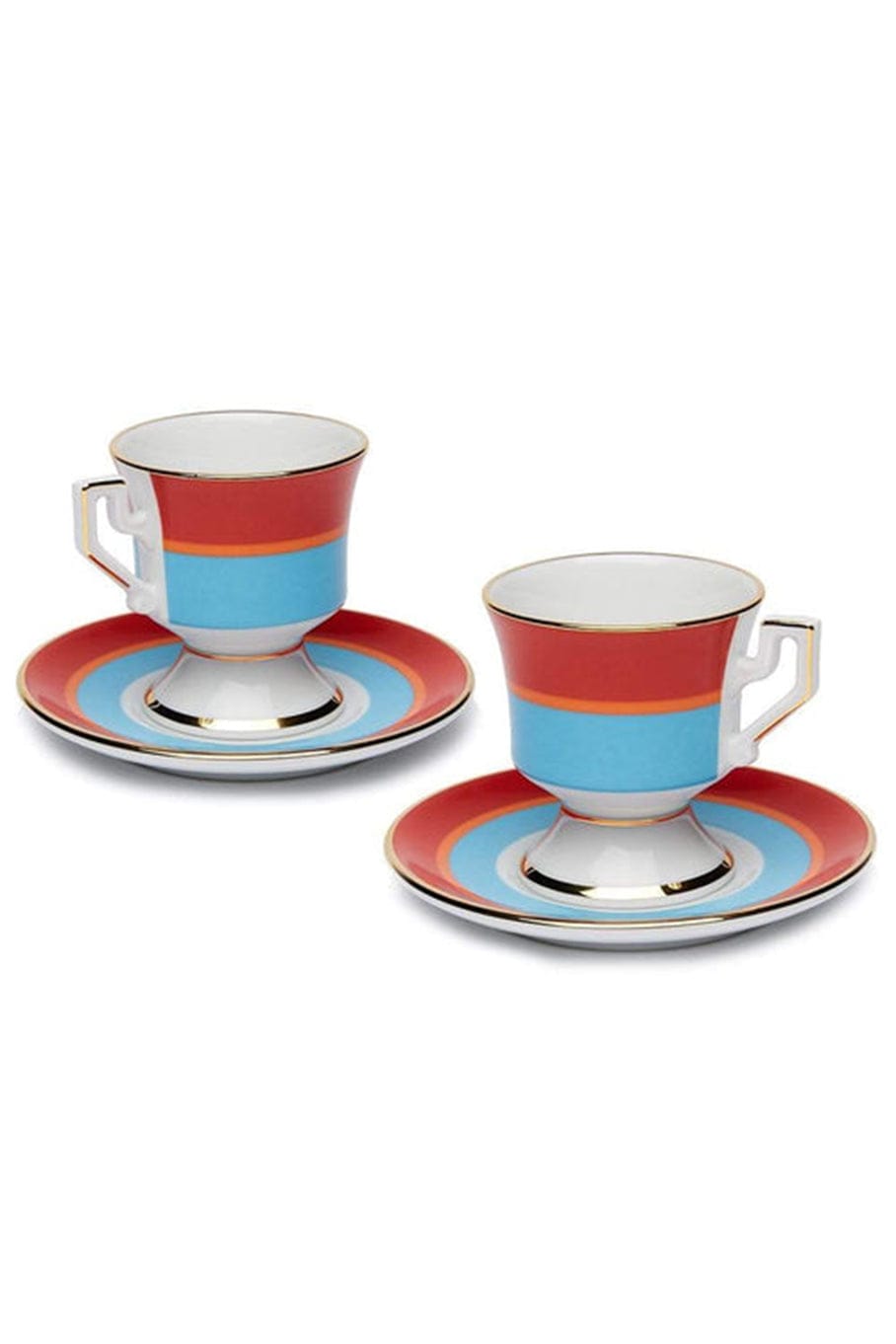 LA DOUBLEJ-Espresso Cup Set Of 2 - Rainbow Azzurro-AZZURRO