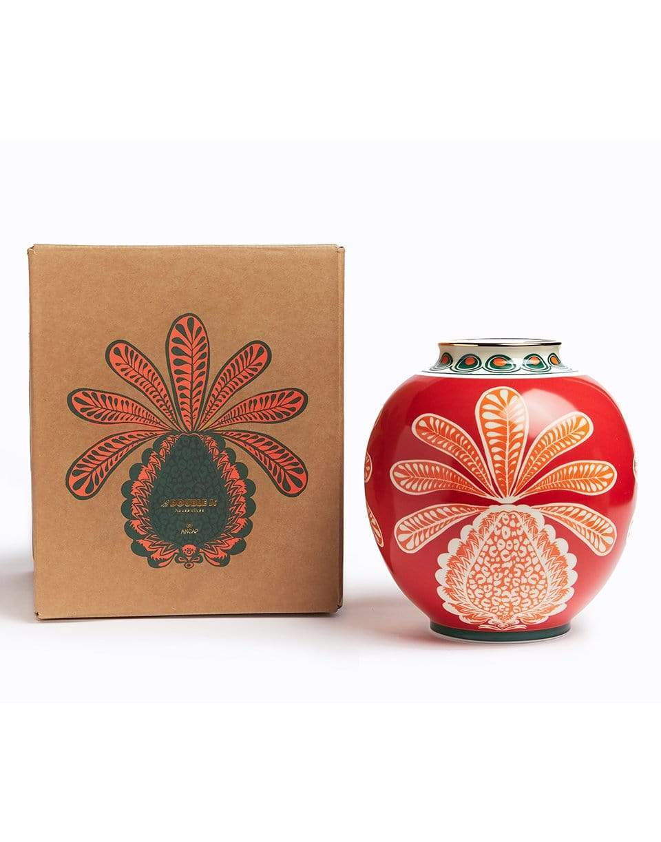 LA DOUBLEJ-Bubble Vase - Big Pineapple Bordeaux-BORDEAUX