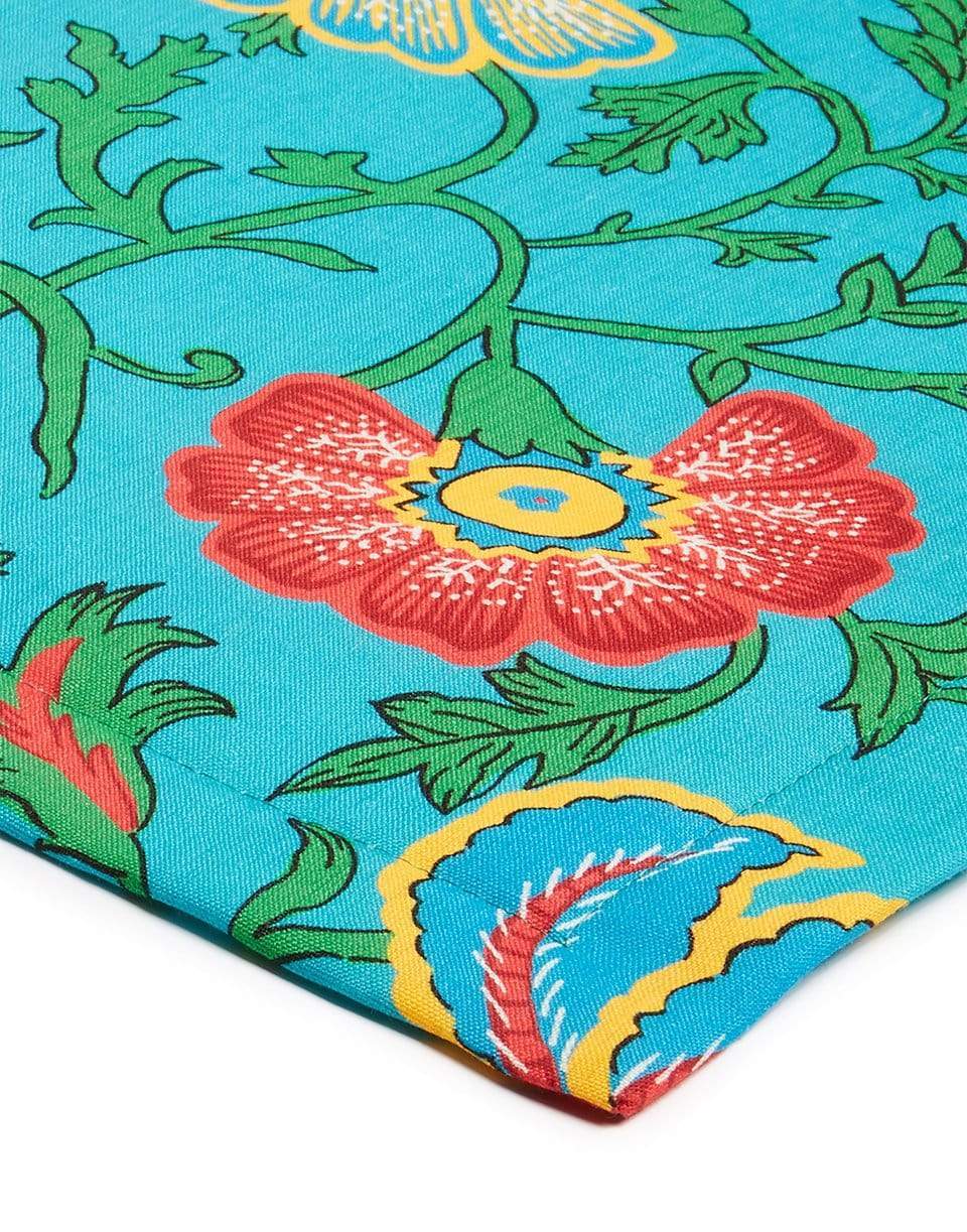 LA DOUBLEJ-Tablemat Set Of 2 - Dragon Flower Turchese-DRAGNFL