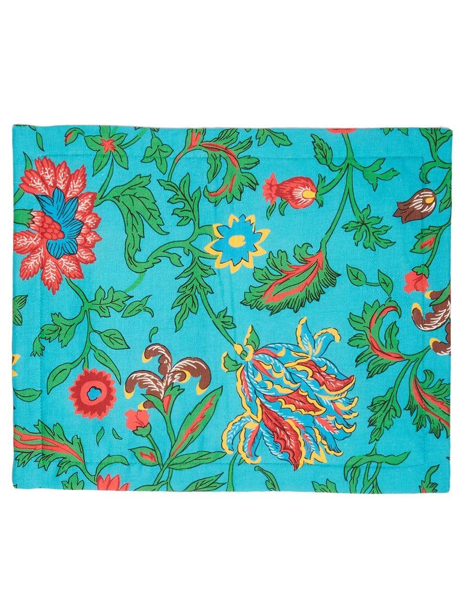 LA DOUBLEJ-Tablemat Set Of 2 - Dragon Flower Turchese-DRAGNFL