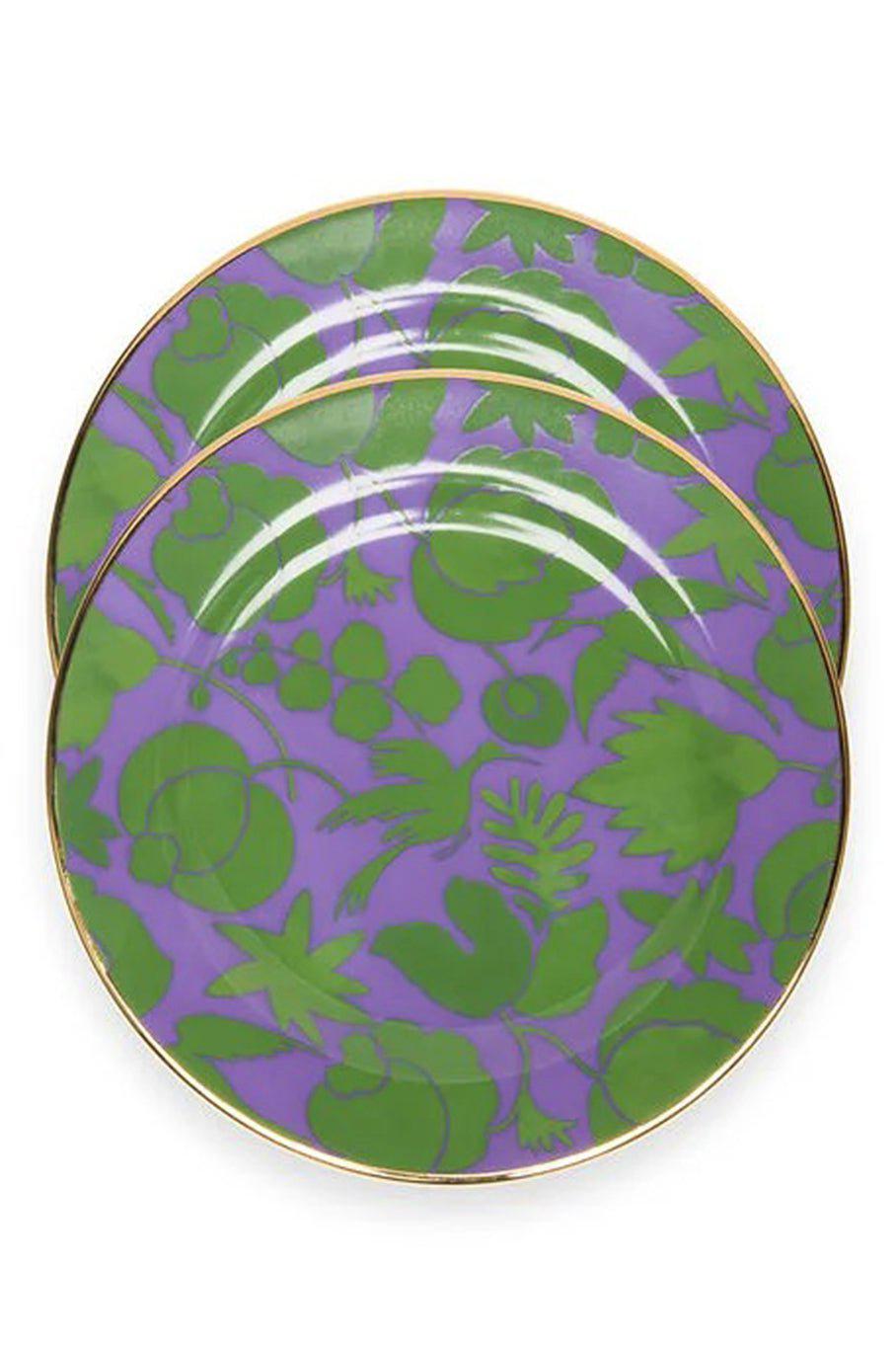 LA DOUBLEJ-Dessert Plates Set of 2 - Lillia-LILLIA/VERDE