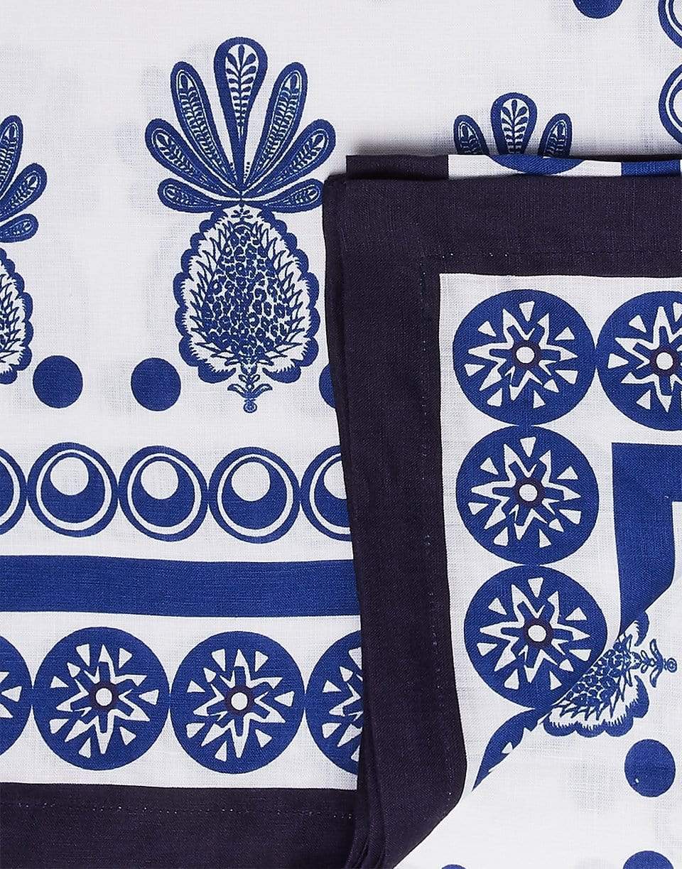 LA DOUBLEJ-Large Tablecloth - Big Pineapple Blu-PINEBLU