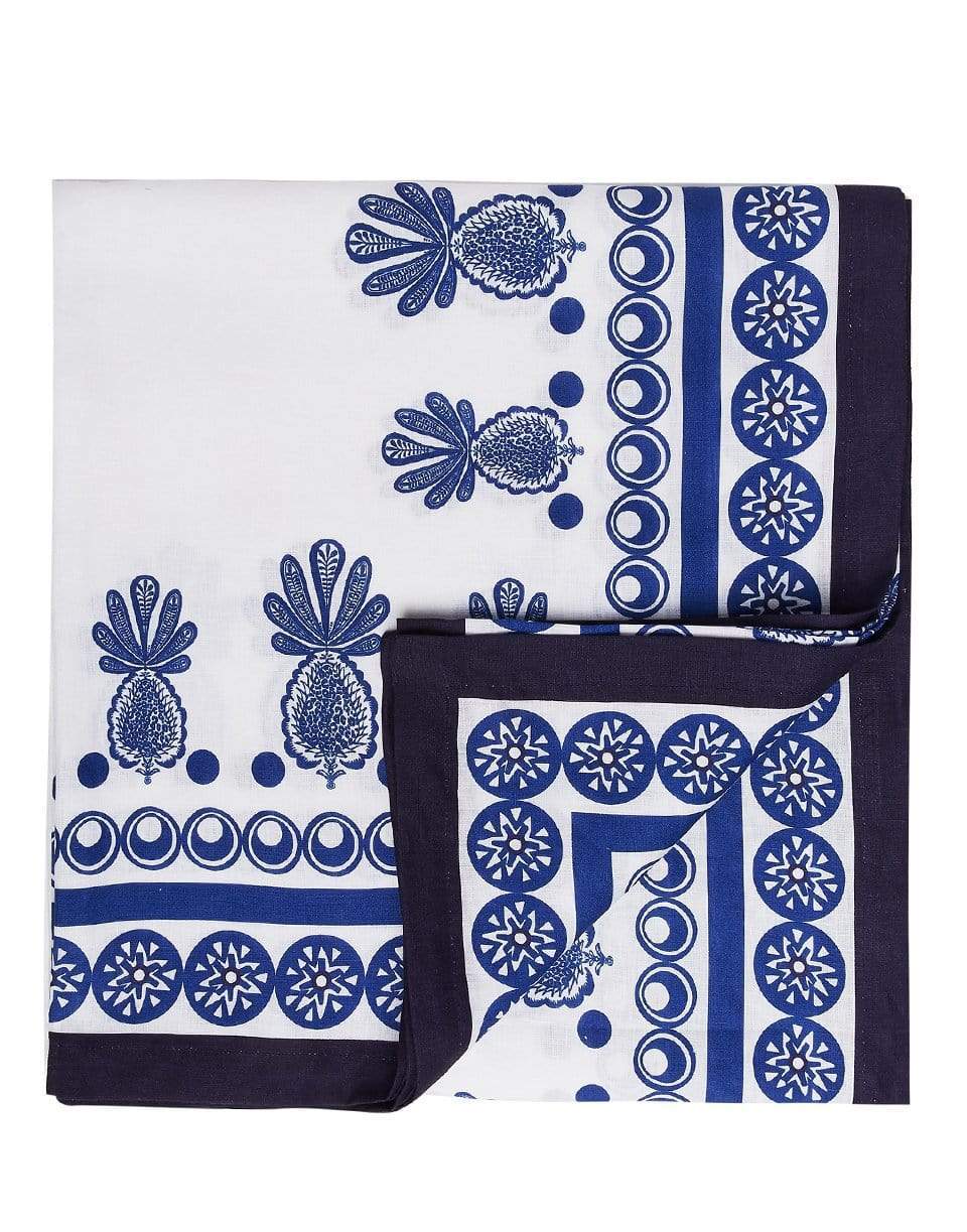 LA DOUBLEJ-Large Tablecloth - Big Pineapple Blu-PINEBLU
