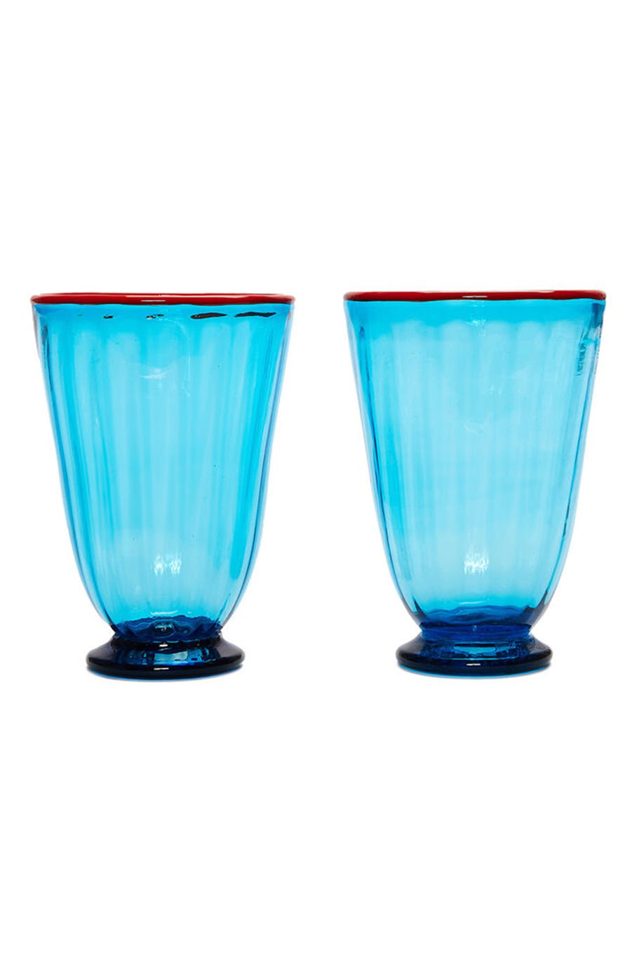 LA DOUBLEJ-Set of 2 Glasses - Turquoise-TURQ