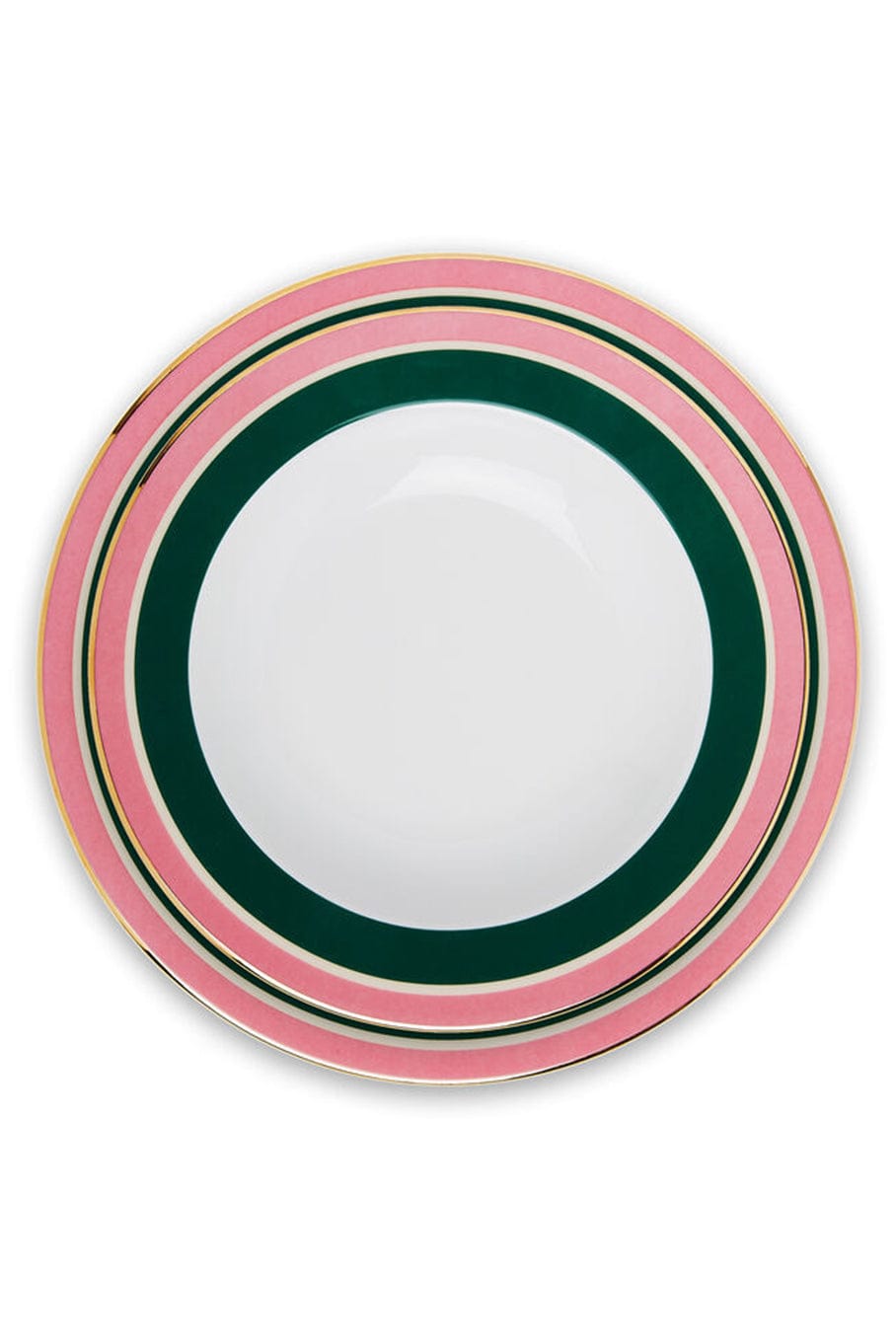 LA DOUBLEJ-Set of 2 Soup & Dinner Plates-VERDE