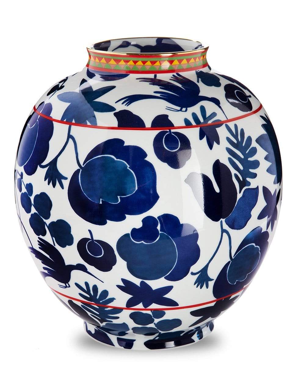 LA DOUBLEJ-Big Bubble Vase - Wildbird Blu-WILDBLU