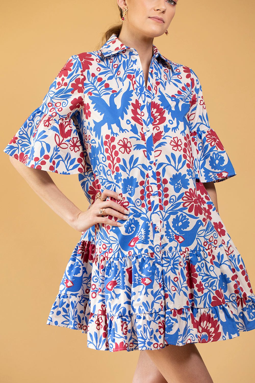 LA DOUBLEJ-Choux Dress - Blue-