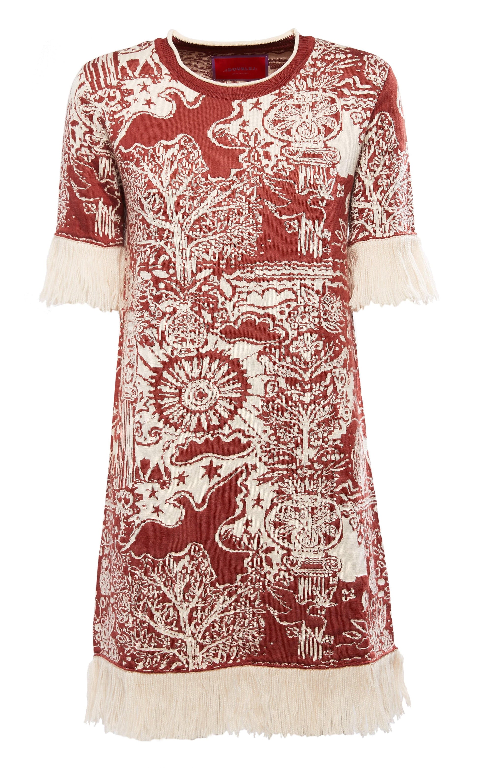LA DOUBLEJ-Jacquard Mini Dress-