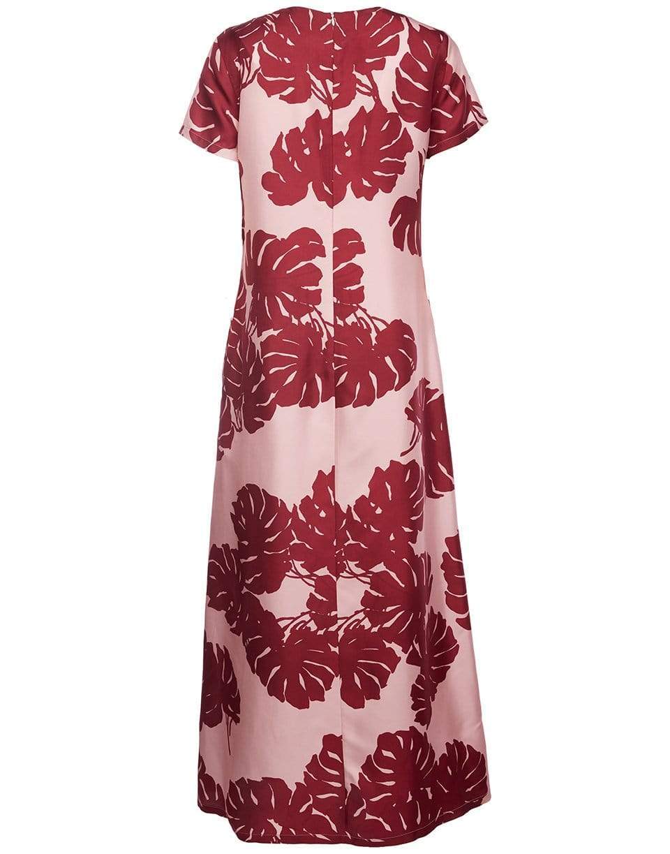 LA DOUBLEJ-Monstera Rosa in Silk Twill Swing Dress-