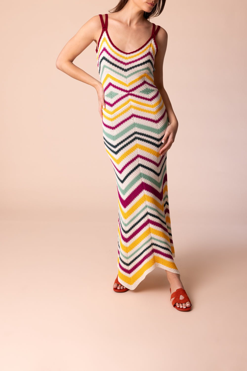 LA DOUBLEJ-Dazzling Knit Dress-