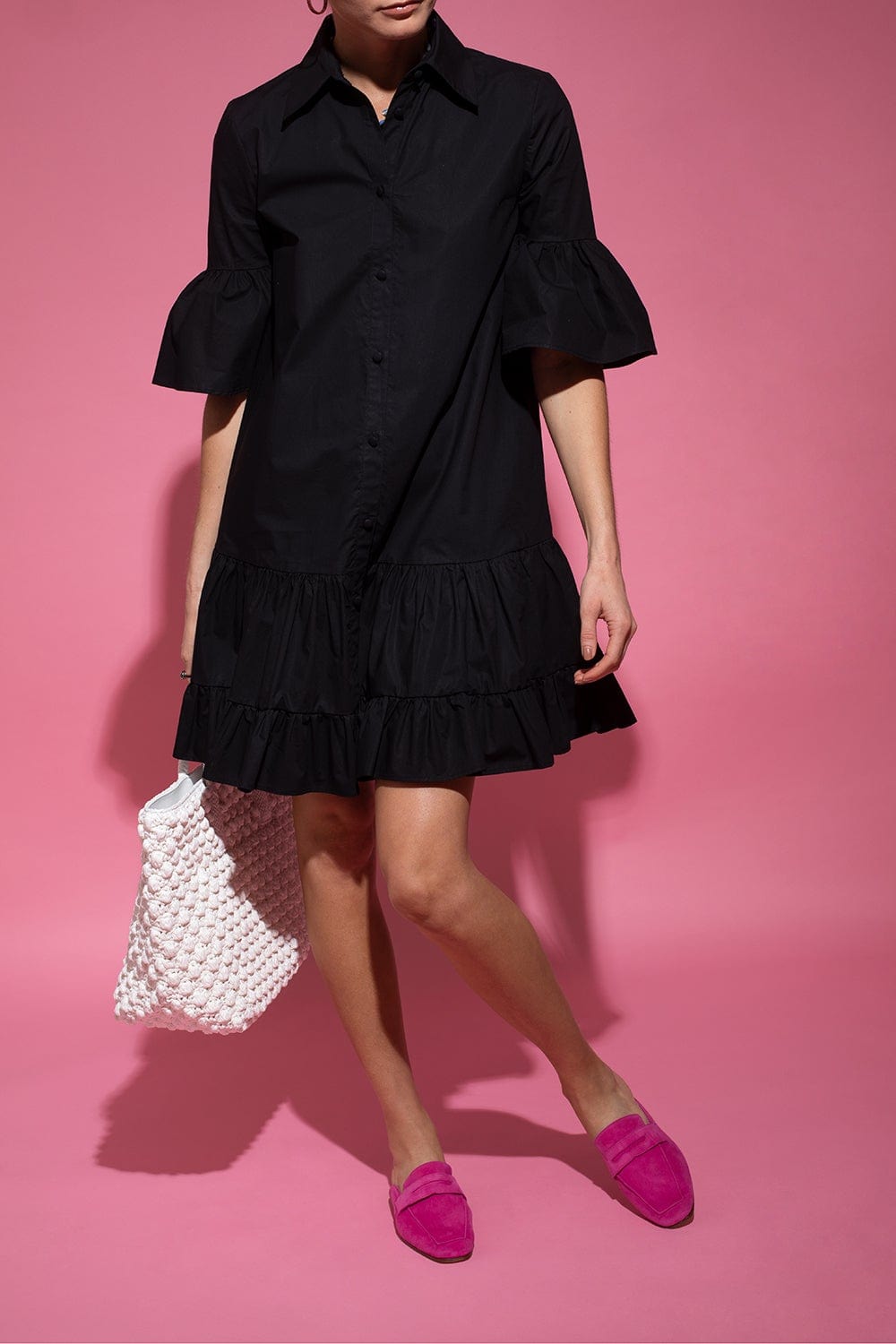 LA DOUBLEJ-Choux Dress - Nero-