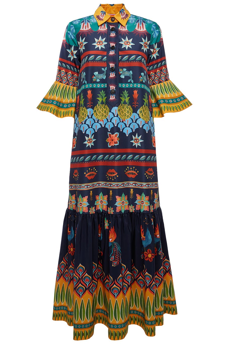 LA DOUBLEJ-Artemis Dress - Patchwork Occhi-
