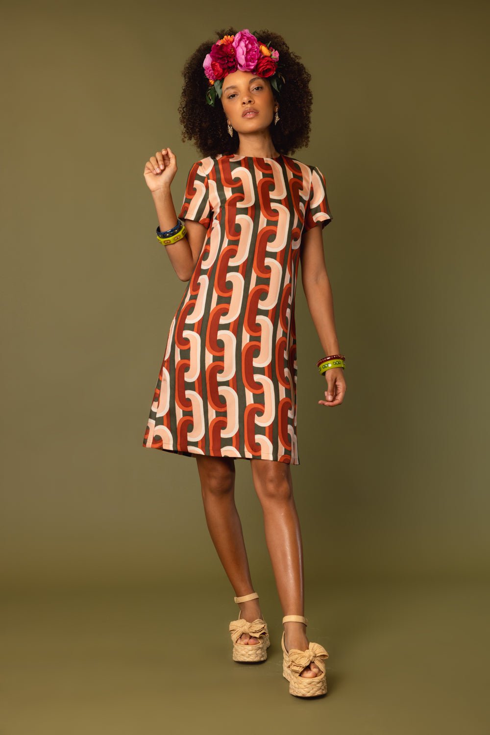 LA DOUBLEJ-MINI SWING DRESS - PROMETHEUS-