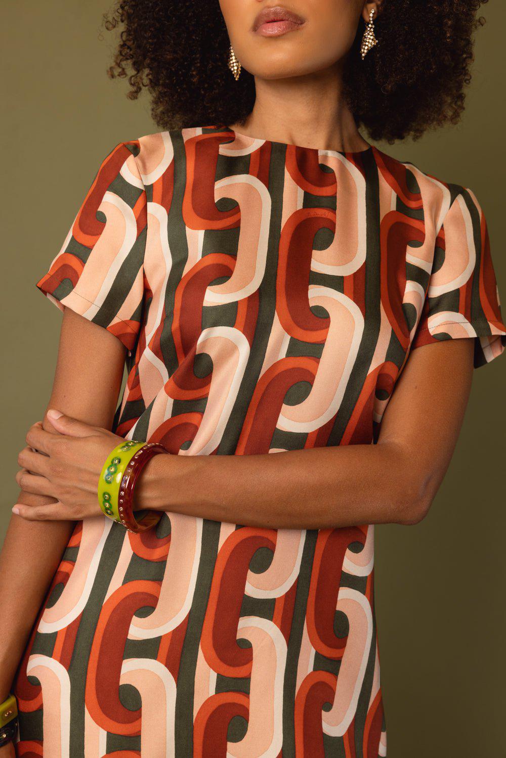 LA DOUBLEJ-MINI SWING DRESS - PROMETHEUS-