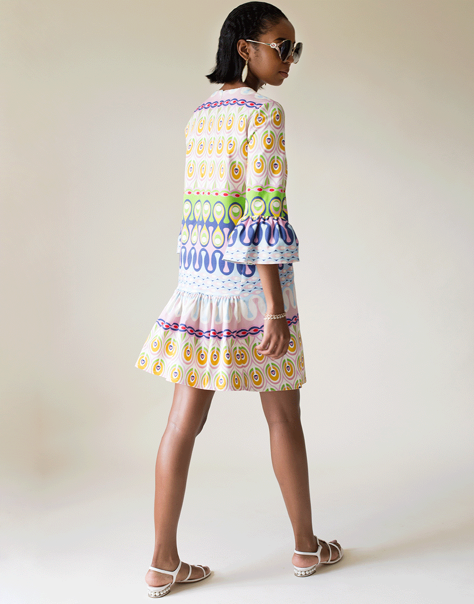 LA DOUBLEJ-Bell Sleeve Shift Dress-