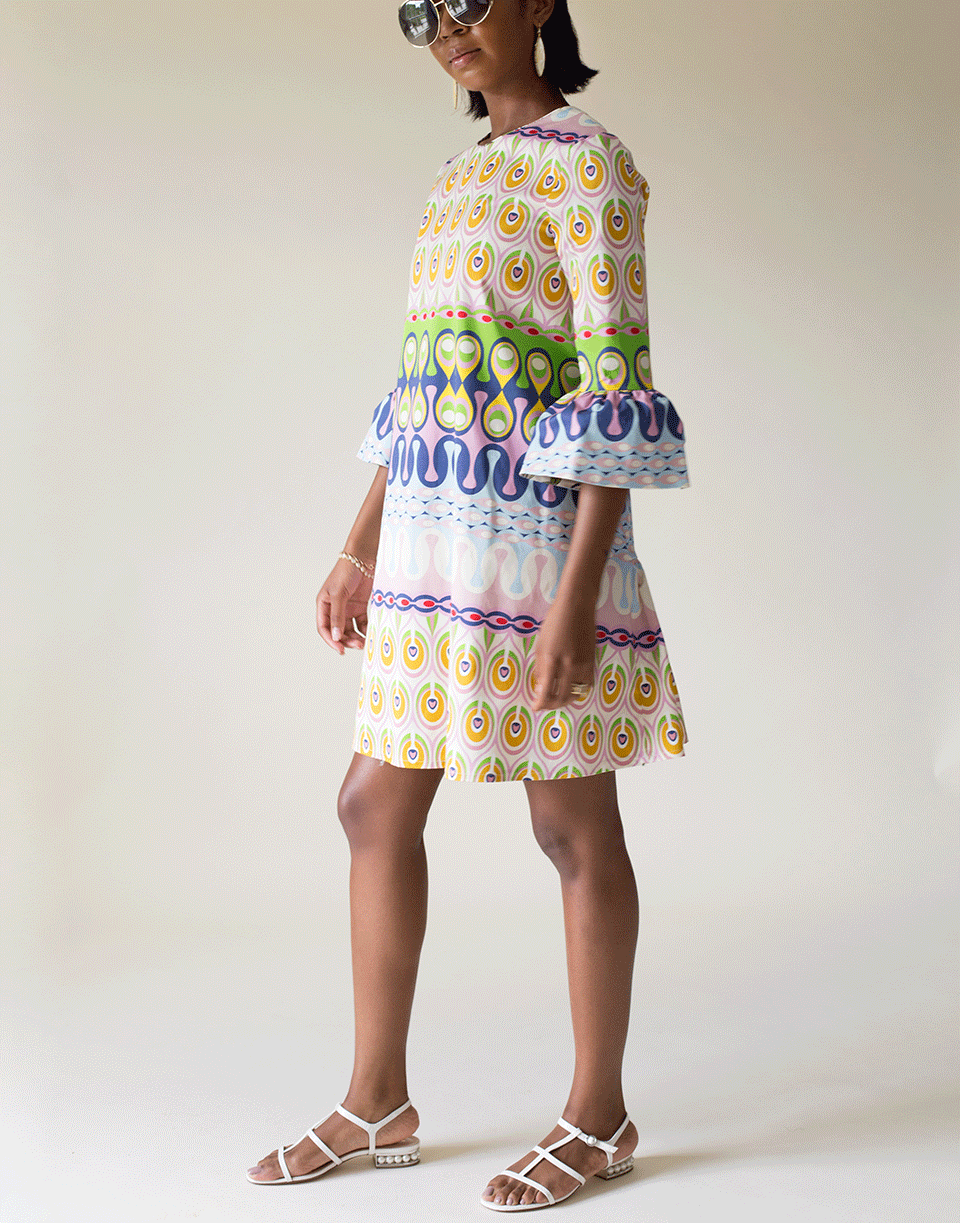 LA DOUBLEJ-Bell Sleeve Shift Dress-