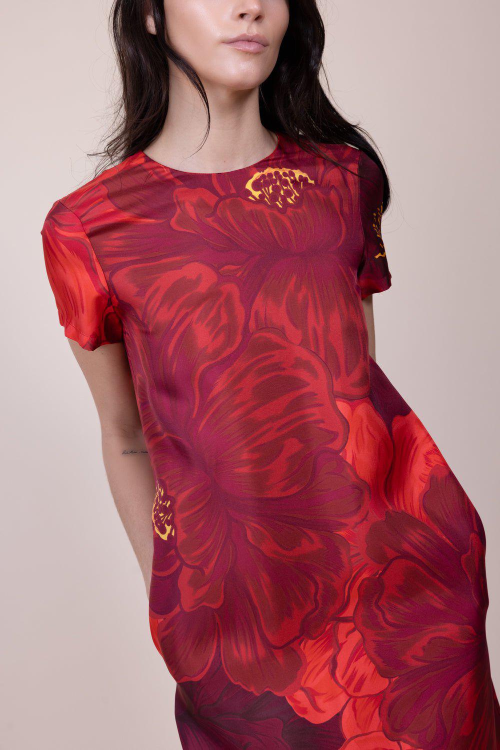 LA DOUBLEJ-Swing Dress - Ruby Red-