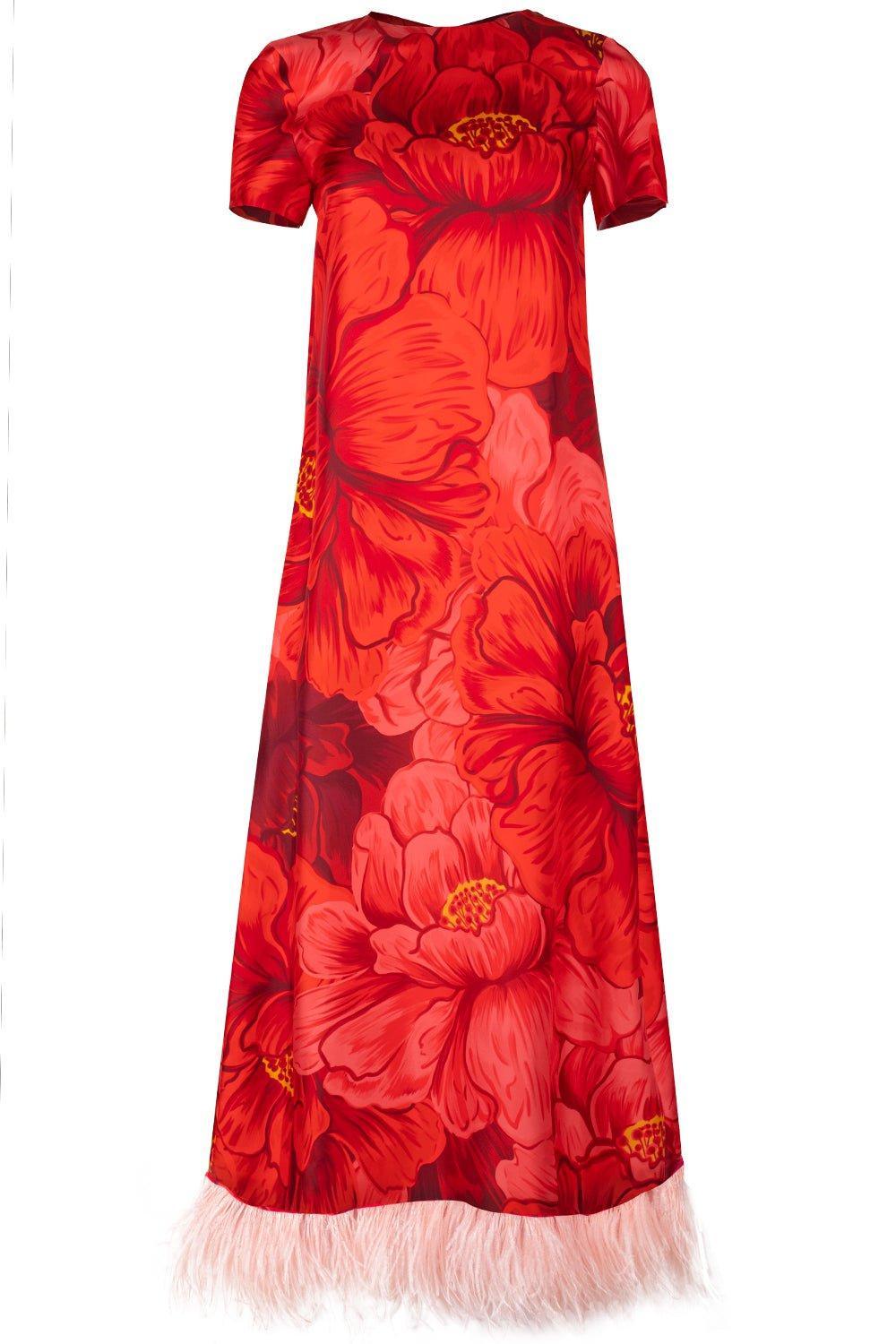 LA DOUBLEJ-Swing Dress - Ruby Red-