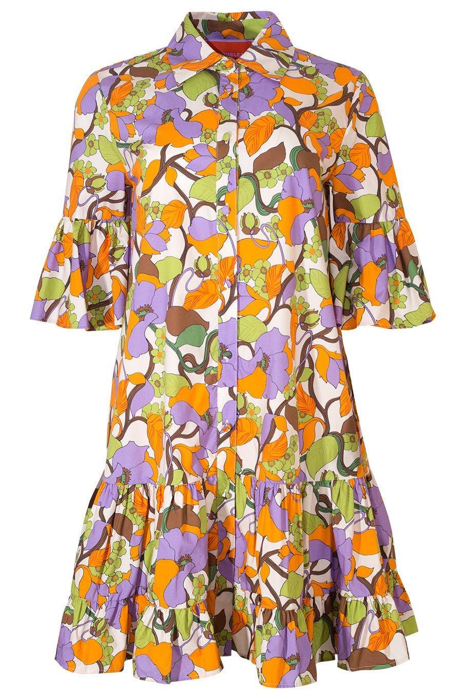 LA DOUBLEJ-Choux Dress - Vines Bianco-