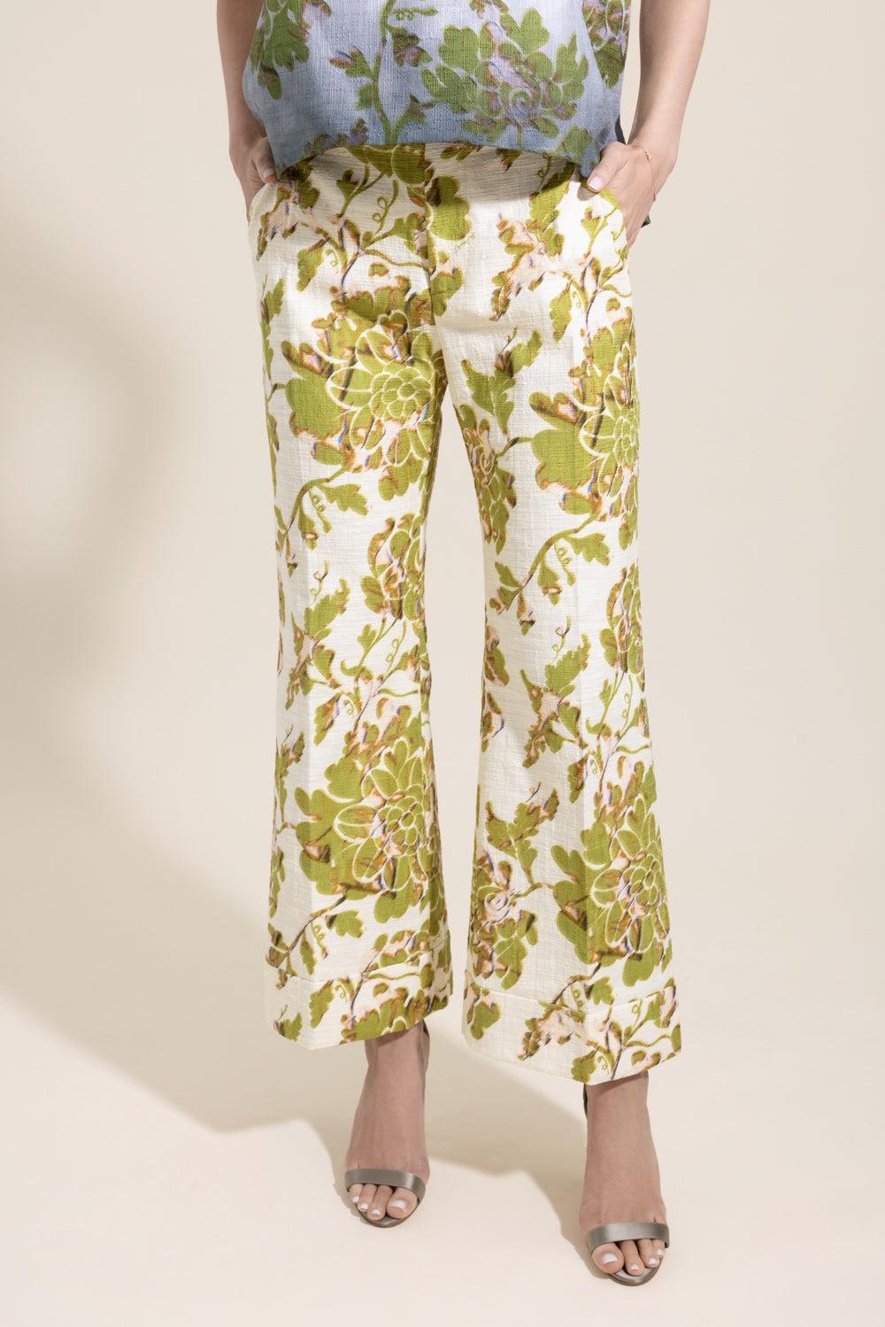 Hendrix Pants - Oasis-FLORAL-38-CLOTHINGPANTWIDE LEG-LA DOUBLEJ