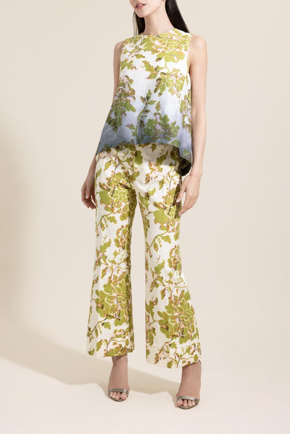 Hendrix Pants - Oasis-FLORAL-38-CLOTHINGPANTWIDE LEG-LA DOUBLEJ
