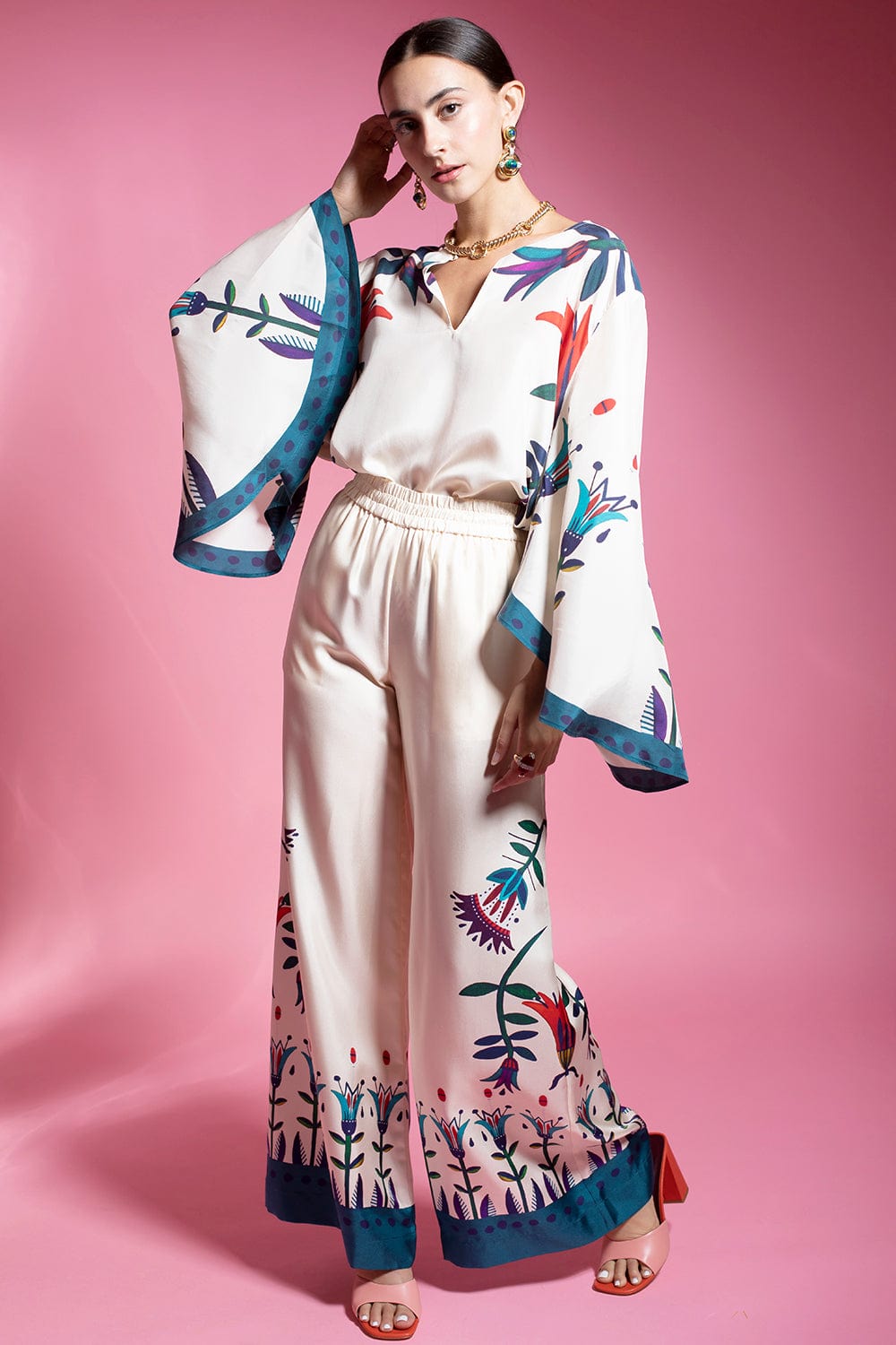 LA DOUBLEJ-Palazzo Pants Placee-