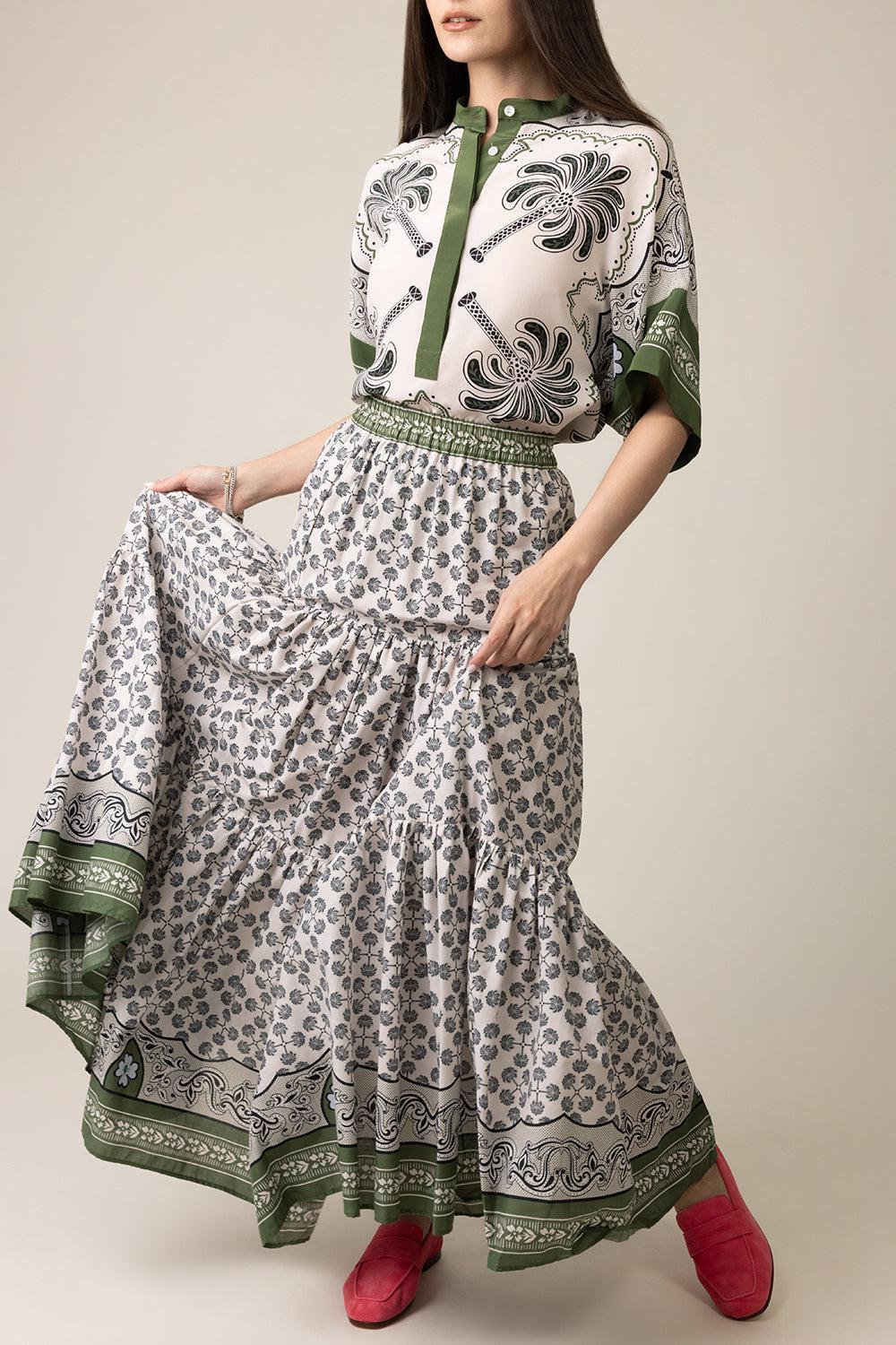Big Skirt - Mirage Beige-MIRAGE-XS-CLOTHINGSKIRTMAXI-LA DOUBLEJ