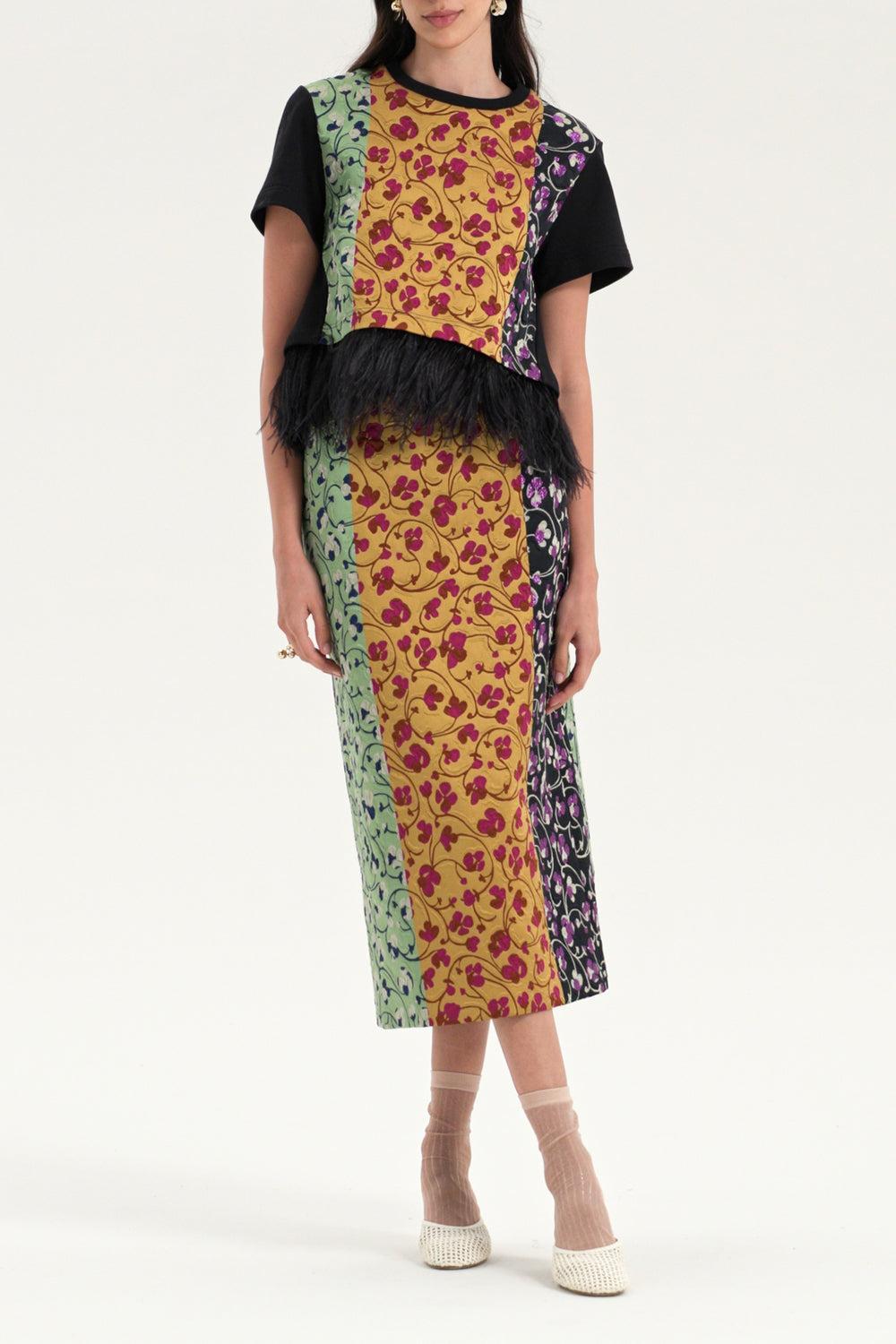 Pencil Midi Skirt-HONEYSKL-XS-CLOTHINGSKIRTMIDI-LA DOUBLEJ
