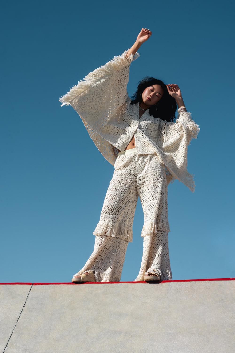 LACEY FOULARD SHIRT-PLAZAMCR-XS-CLOTHINGTOPKNITS-LA DOUBLEJ