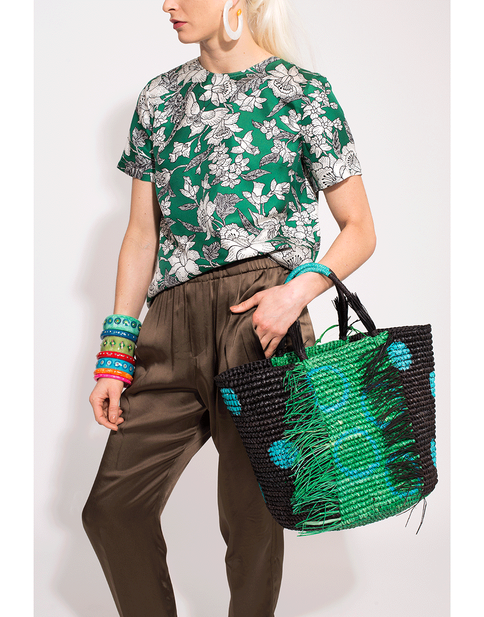 LA DOUBLEJ-Boxy Silk Jazzy Blouse-