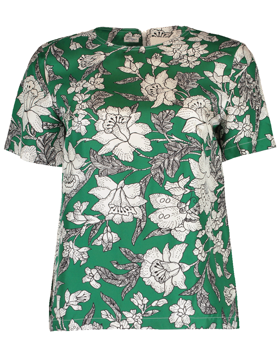 LA DOUBLEJ-Boxy Silk Jazzy Blouse-