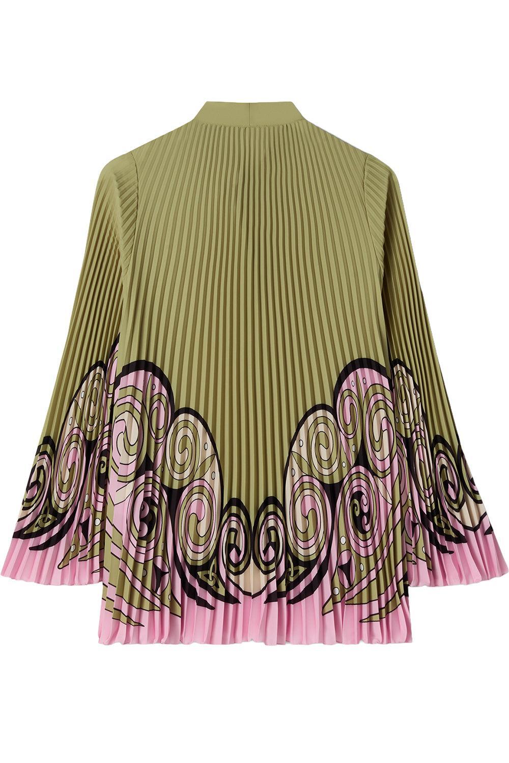 Twirling Tunic Dress - Kells Swiree Placée-GREEN-XS-CLOTHINGTOPTUNIC-LA DOUBLEJ