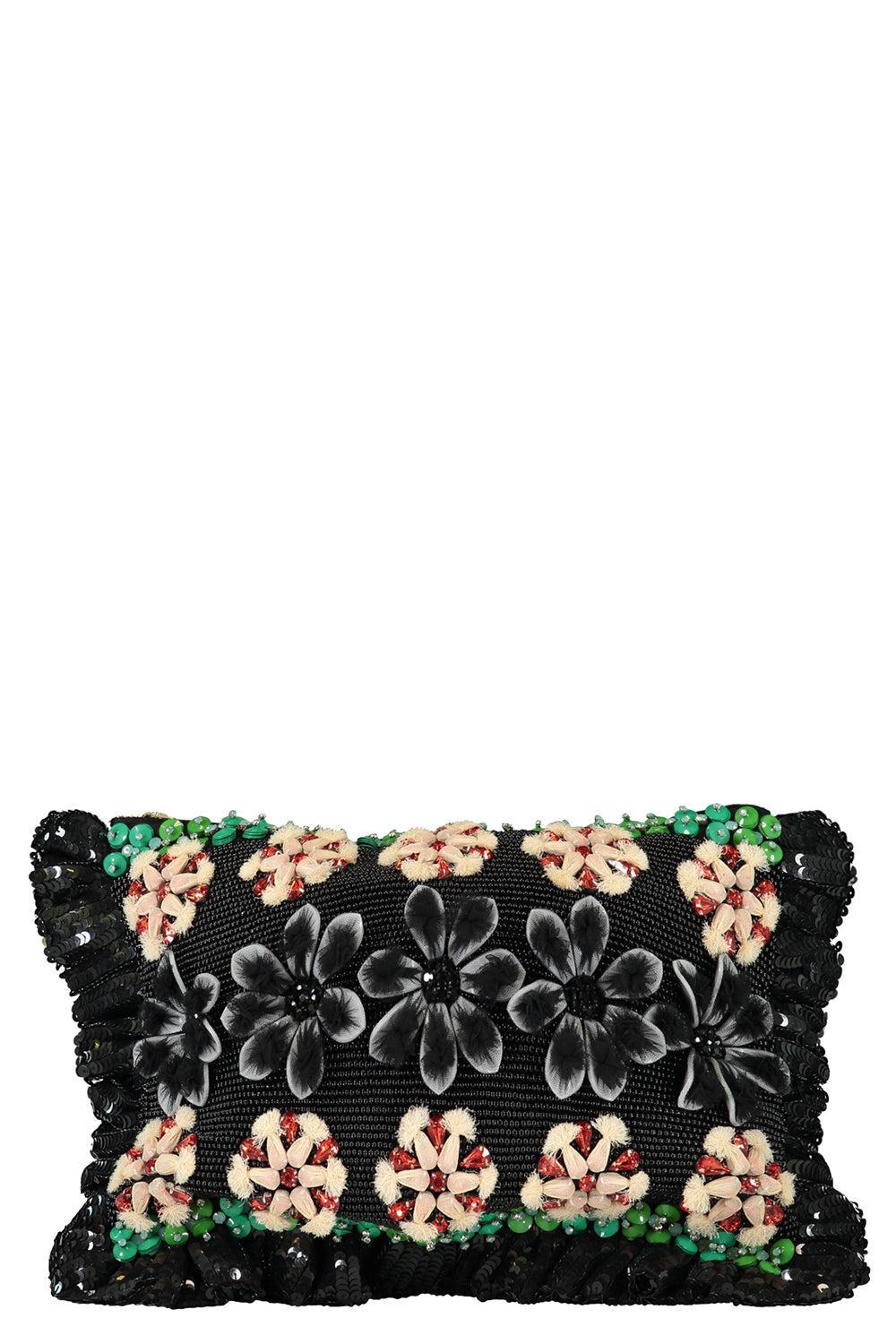 Embroidered Hand Pochette-BLOOMY-O/S-HANDBAGCLUTCHES-LA DOUBLEJ