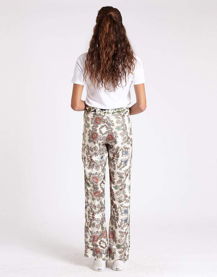 LA PRESTIC OUISTON-Mix Chic Bleu Lucky Printed Crop Pant-